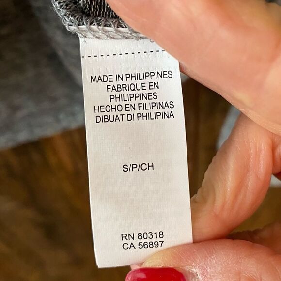 Lucky Brand S Heathered Gray BOHO Soft Bell Sleeves Sweater - Picture 5 of 10